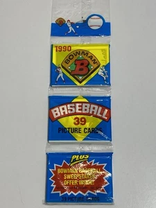 1990 Bowman Baseball Rack Pack On Top KEN GRIFFEY JR Mariners HOF - Picture 1 of 3