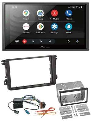 Pioneer USB 2DIN DAB MP3 Bluetooth Autoradio für Seat Alhambra Leon Toledo - Bild 1 von 4