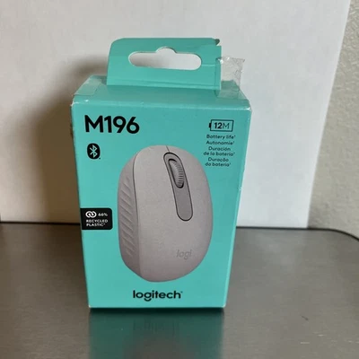 Logitech M196 Bluetooth Wireless Mouse White - Image 1 of 4