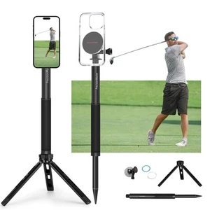 Golfstativ & Einbeinstativ, magnetischer Golffolienstick 52" verstellbar Aluminium, Golf... - Bild 1 von 7