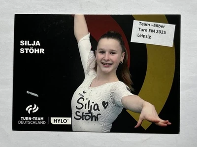 original sign. Autogrammkarte Turnen Silja Stöhr - Bild 1 von 2