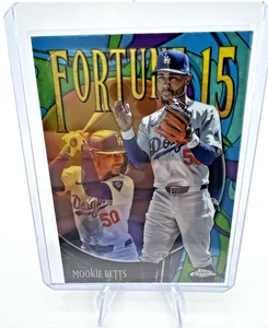 2025 Topps Chrome Los Angeles Dodgers Mookie Betts Fortune 15 Insert #F15-5 - Picture 1 of 2