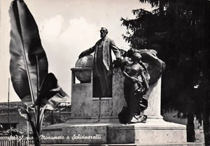 B677) CARTOLINA SAVIGLIANO MONUMENTO A SCHIAPARELLI VIAGGIATA - Picture 1 of 2