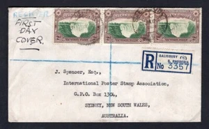 SOUTHERN RHODEASIA 1945 FDC Cover, Commercial Use to Australia. Victoria Falls - Picture 1 of 2