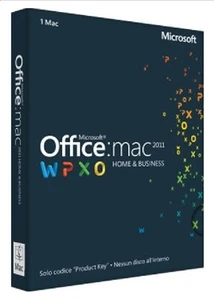 €184,99+IVA Office 2011 Home & Business per Mac Product Key (1 Codice) W6F-00190 - Picture 1 of 1