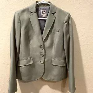 Nuevo con etiquetas Anne Klein Mujer Talla 4 Topo 2 Piezas Traje Blazer y Pantalones de Diseñador al por menor $280 - Imagen 1 de 19