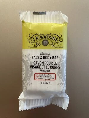 J.R. Watkins Cleansing Face And Body Bar Soap Aloe&Green Tea 1.25 Oz #80014Z - Image 1 of 2
