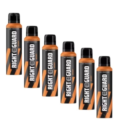 Desodorante deportivo Right Guard 48H spray antitranspirante paquete de 6 150M Foto 1 de 3