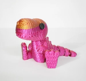 Flexi-Friends -- Chainlink Animal Toy -- Collect Them All! -- SUNSET DINO - Picture 1 of 2