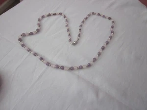 Natural Purple Amethyst Strand Necklace 29" - Picture 1 of 4