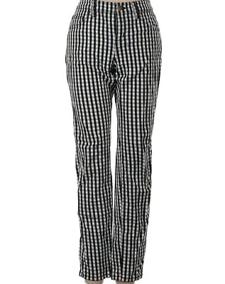 Pantalones a cuadros de guinga blancos y negros para mujer Vineyard Vines talla 2 Foto 1 de 3