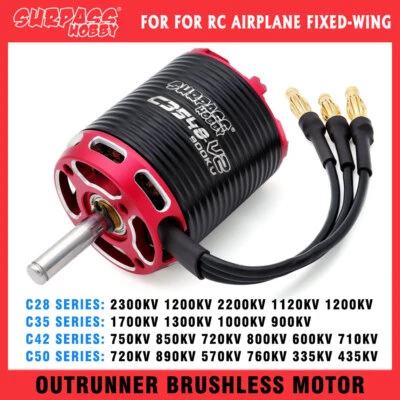 SURPASS HOBBY RC Brushless Motor Outrunner 14 Poles CNC for Fixed Wing Aircraft