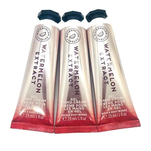 3-Pack Bath & Body Works WATERMELON EXTRACT Gel Hand Cream Lotion 1 oz - Picture 1 of 8