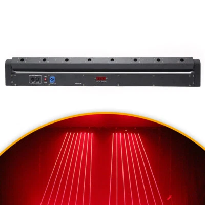 RED Laser Projector for DJ Disco Nightclub Stage Party Wedding 8 Eyes Projector - Image 1 of 4
