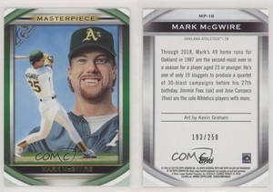 2019 Topps Gallery Masterpiece Green /250 Mark McGwire #MP-18