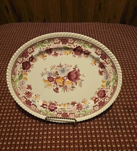 Johnson Brothers Winchester 12" Rosa/Rot Blumen Platte. 12"L x 9-1/2"B - Bild 1 von 8