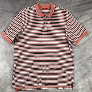Polo golf uomo Izod rosa blu a righe taglia XL - Foto 1 di 7