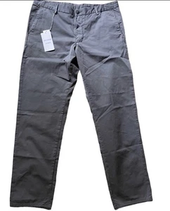 Zadig & Voltaire Mens 32 pants - chino charcoal gray - Retail $198.00 - NEW - Picture 1 of 9