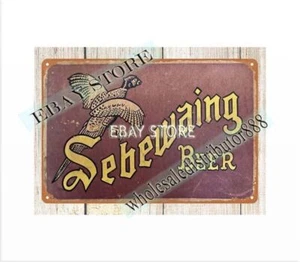 home decor home kitchen wall art Sebewaing beer flying pheasant metal tin sign - Picture 1 of 4