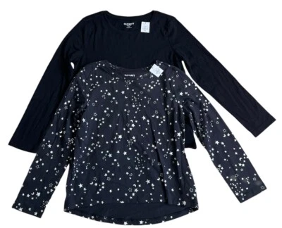 Old Navy Kids Girls Lot of 2 Long Sleeve Softest Tee Bundle Set M (8) - Image 1 of 4
