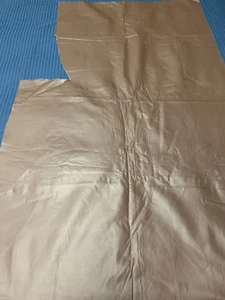 Choc brown felt backed vinyl faux leather fabric remnant 1341sq" costume crafts - Foto 1 di 4
