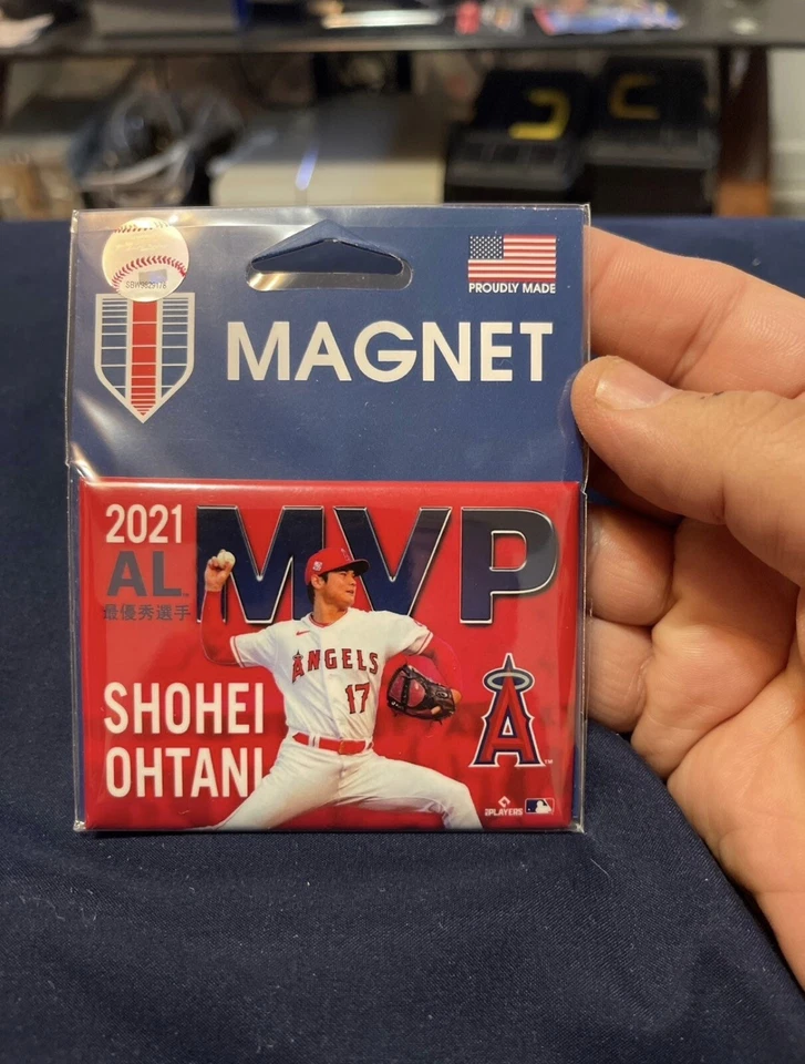 Shohei Ohtani Los Angeles Angels 2021 AL MVP Metal Magnet 2x3 MLB - Image 1 of 1