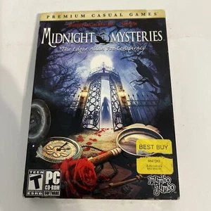 MIDNIGHT MYSTERIES The Edgar Allan Poe Conspiracy CD ROM PC VIDEO GAME - Picture 1 of 1