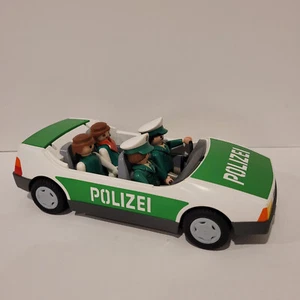 Vintage Playmobil Polizei Green Police Car Playset Vehicle - Bild 1 von 10