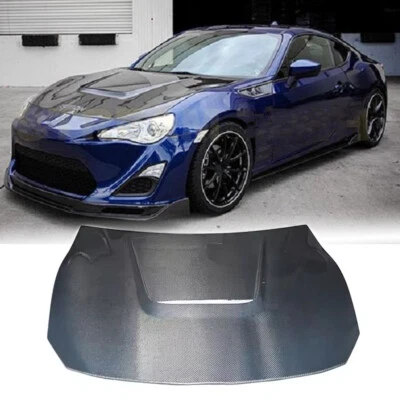 Cubierta del capó del capó del motor de carbono real para Toyota GT86 FT86 Subaru BRZ 13-20 Foto 1 de 4