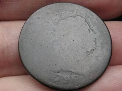 1796 Flowing Hair Liberty Cap Large Cent Penny- Brown, Lowball, Pocket Piece? - Image 1 of 4