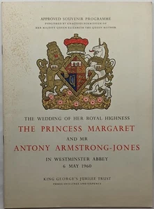 Souvenir Programme, Wedding of Princess Margaret & Antony Armstrong-Jones, 1960 - Picture 1 of 6