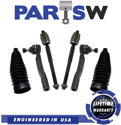 6Pc Suspension Kit Inner Outer Tie Rod Ends for Toyota Avalon Camry - Image 1 of 3