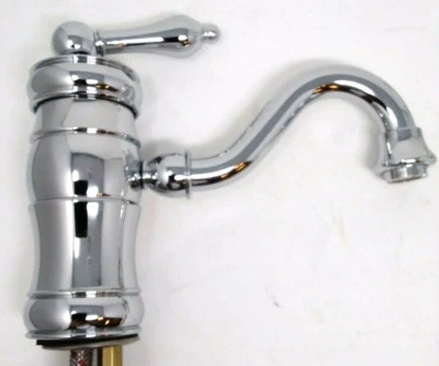 Grifo de lavabo de una sola palanca Whitehaus Vintage III cromo pulido WHSL 3-9722 Foto 1 de 4