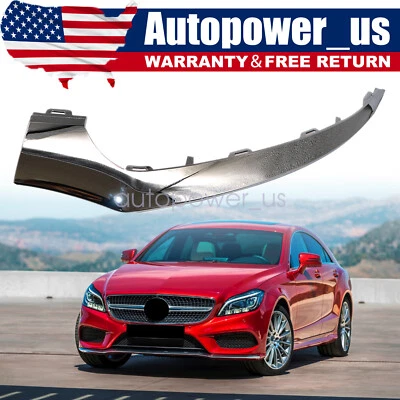 Parachoques delantero izquierdo moldura cromada apta para Mercedes W218 CLS400 550 2015-18 Foto 1 de 4