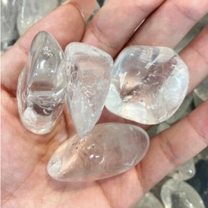 Large Tumbled Natural Clear Quartz Crystal Quartz Raw Rock | April Birth Stone - Picture 1 of 5