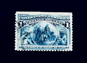US Stamp - 1893 Columbian Exposition Issue Sn 230 Used Perf Imperf r53 - Picture 1 of 2