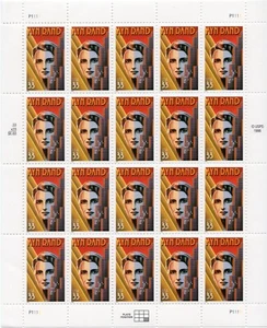 Scott #3308 Ayn Rand (Atlas Shrugged) Full Sheet of 20 Stamps - MNH - Picture 1 of 2