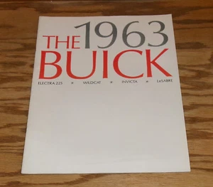 Original 1963 Buick Full Size Car Deluxe Sales Brochure Canada Electra Wildcat - Picture 1 of 2