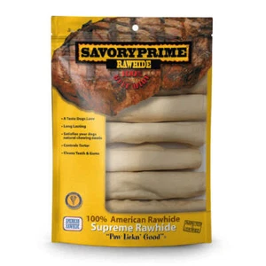Savory Prime Supreme Rawhide Retriever Roll Natural, 1ea/6 in, 6 pk - Picture 1 of 1