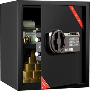 KABISAFE Safe Box and Lock Box, 1.5 Cubic Feet Security Money Safe with Sensor L - Picture 1 of 7