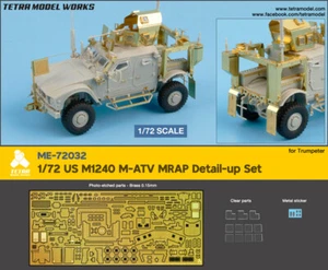 Tetra Model ME72032 1/72 US M1240 M-ATV MRAP Detail Up Set for Trumpeter - Photo 1 sur 18