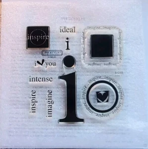 Timbri acrilici trasparenti Close To My Heart Solo "I" B1233 - Foto 1 di 2