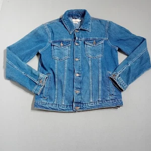 Chaqueta vaquera Topman para hombre mediana azul algodón bolsillos abotonados cuello - Imagen 1 de 24