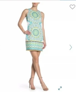 London TimesMandala Sleeveless Shift Dress Size 14 - Picture 1 of 2