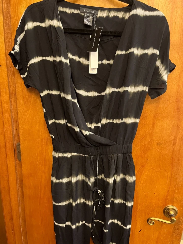 Traje de una pieza Olivaceous para mujer negro blanco South Moon talla XS Foto 1 de 4