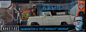 Jada  Universal Monsters Frankenstein & 1957 Chevrolet Suburban  BOXED   NEW