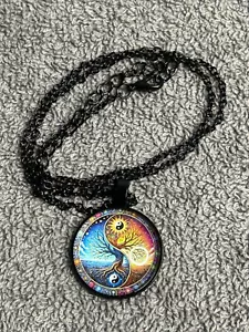 Bohemian Tree of Life Pendant Necklace - Steel- Glass new free shipping E-11 - Picture 1 of 1