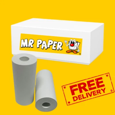 MR PAPER 57mm x 25mm Coreless Thermal Till Rolls / Credit Card Machine Rolls / PDQ Rolls