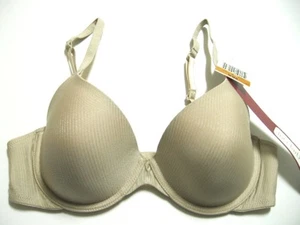 XB0006 Liz Claiborne NEW 7337 Women's Striped Pattern T-Shirt Contour UW Bra PR - Picture 1 of 4