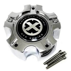 American Racing ATX Series Style A 5 Lug Wheel Center Cap Chrome Bolt On 5x135 - Picture 1 of 6